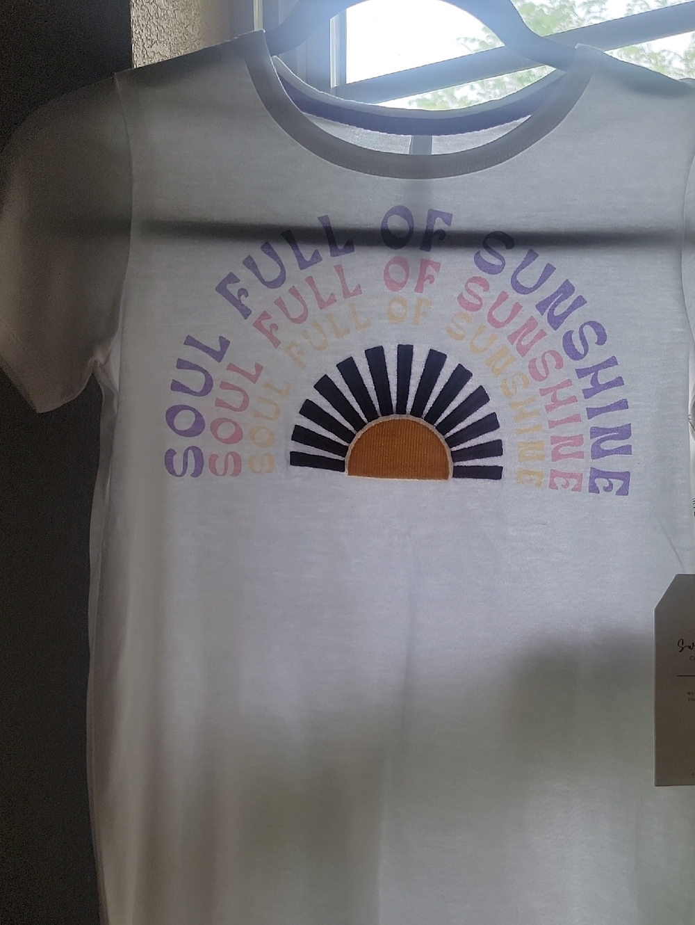 Kids 'Soul Full of Sunshine' White Graphic Tee